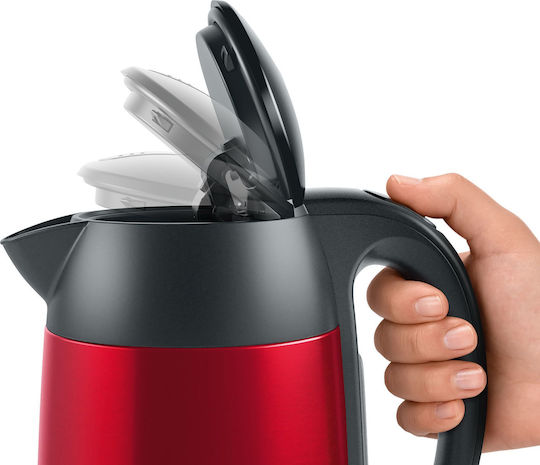 Bosch Designline Електрическа Кана 1.7л 2400W Червена