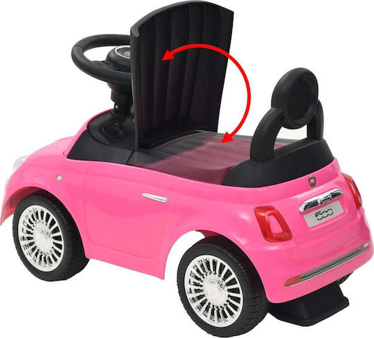 vidaXL Ride On Car Fiat 500 Αυτοκινητάκι Ride On για 12+ μηνών Ροζ