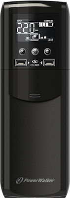 Powerwalker VI 600 CSW IEC UPS Line-Interactive 600VA 360W with 8 IEC Power Plugs