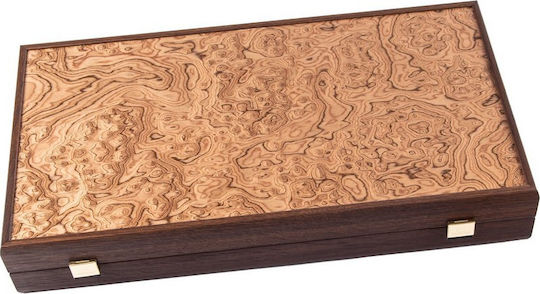 Manopoulos Walnut Burl Lucrat manual Table Lemn cu Piese 48x48cm