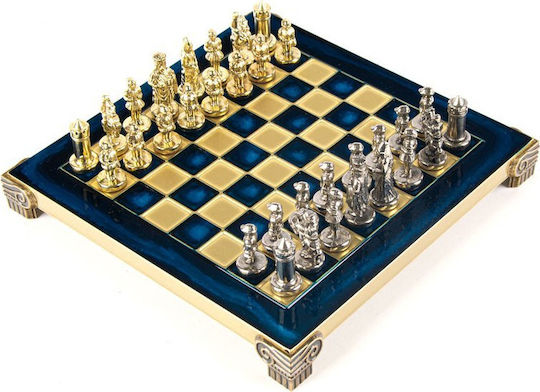 Manopoulos Byzantium Handmade Chess Metal with Pawns 20x20cm