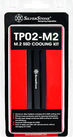 Silverstone TP02-M2 Ψύξη Μ.2 SSD Μαύρο
