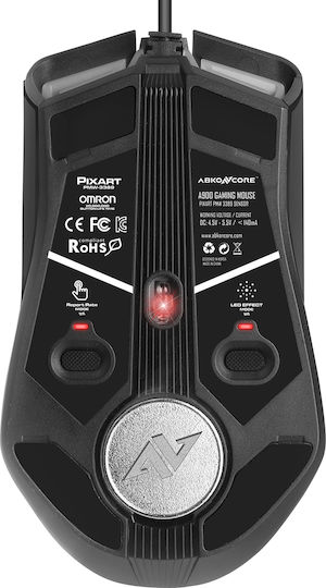 ABKONCORE A900 RGB Gaming Mouse 5000 DPI Negru