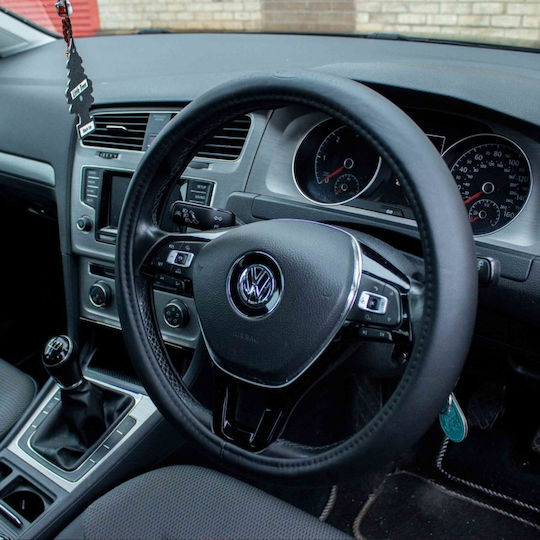 Heyner Car Steering Wheel Cover SoftComfort PRO Faux with Diameter 37-39cm made of Leatherette Black