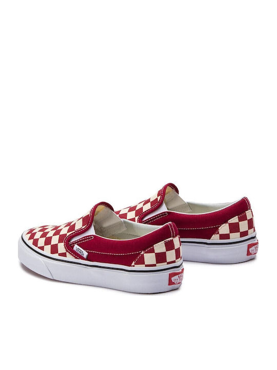 Checkerboard Πάνινα Ανδρικά Slip-On Rumba Red