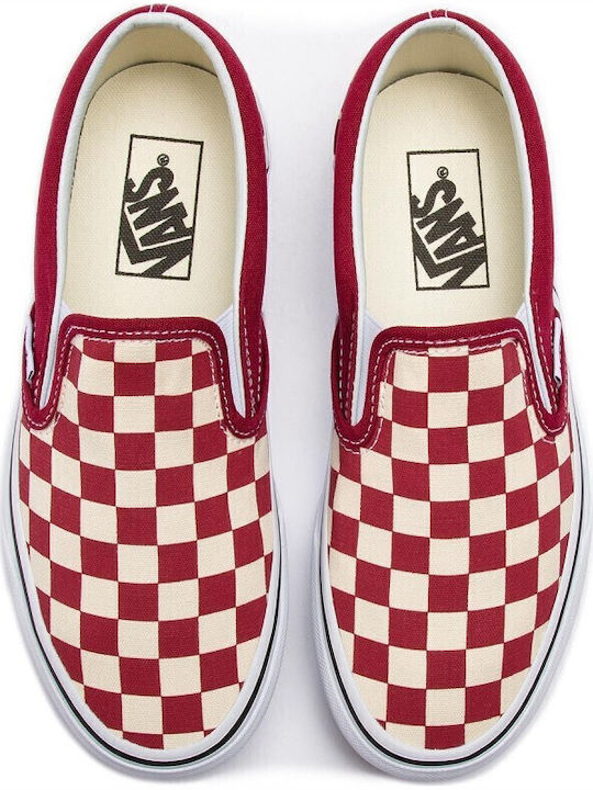 Checkerboard Πάνινα Ανδρικά Slip-On Rumba Red