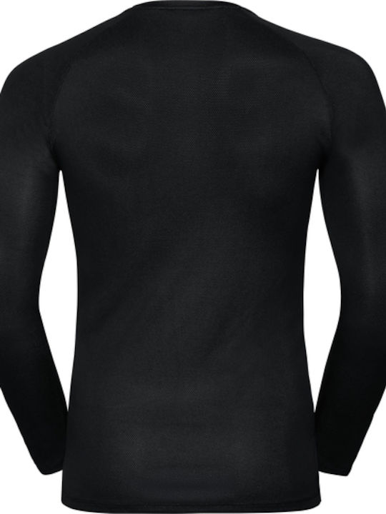 Odlo Active F-Dry Herren Thermo Langarmshirt Schwarz