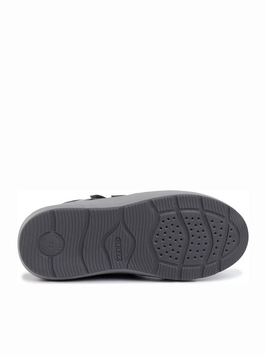 Kids Snow Boots with Hoop & Loop Closure Grey