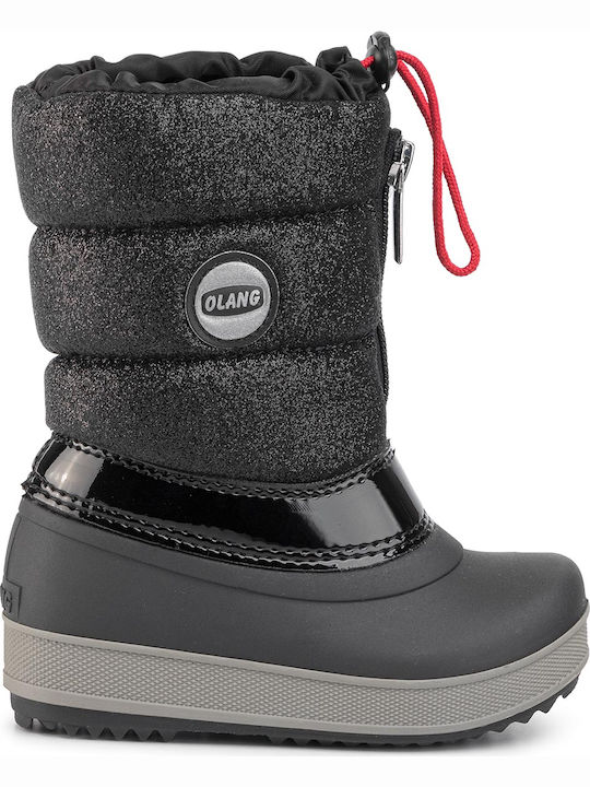 Olang Bingo Lux Kids Snow Boots with Zipper Black