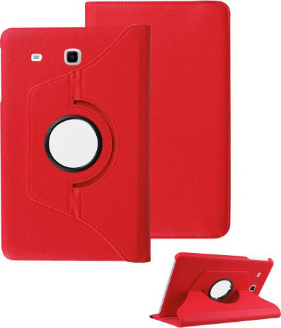 Rotierender Klappdeckel Rote Tablet Hülle für Galaxy Tab A 7.0 (2016)