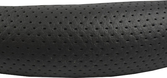 Cartech Car Steering Wheel Cover Αriston Leather Feeling with Diameter 36cm made of Leatherette Black