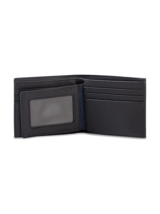 Billfold CC Holder Leder Herrenbrieftasche Schwarz