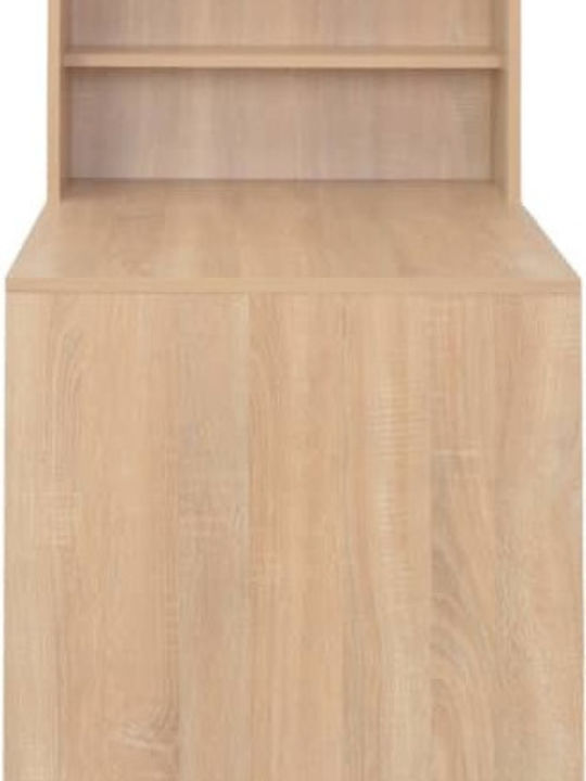 Table Bar Collapsible Wooden Natural 115x59x200cm