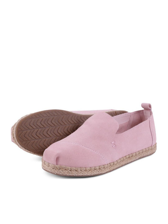 Deconstructed Alpargatas Women's Suede Espadrilles Pink