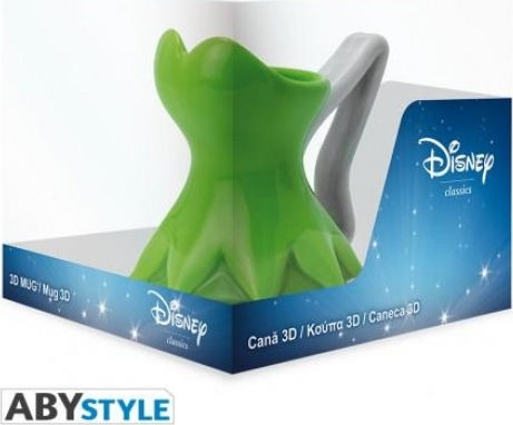 Abysse Peter Pan & Tinkerbell 3D Ceramic Cup Green 300ml Abysse Peter Pan & Tinkerbell 3D Ceramic Cup Green 300ml