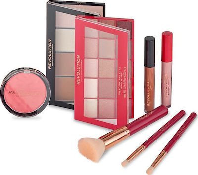 Revolution Beauty Reloaded Makeup Set for Face, Eyes & Lips 8pcs