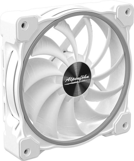 Alpenfoehn WingBoost 3 ARGB High Speed 120mm 3-Pin / 4-Pin PWM Case Fan White