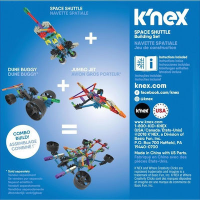 K'Nex Plastic Construction Toy Space Shuttle