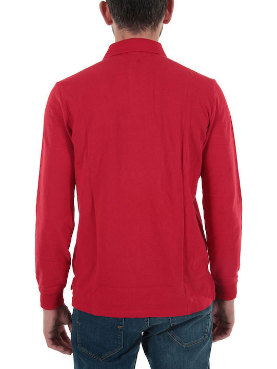 Polo Long Sleeve Blouse Red