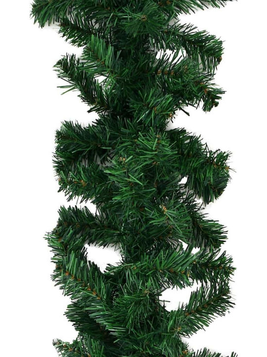 vidaXL 10m PVC Christmas Garland Green 1000cm 1pc