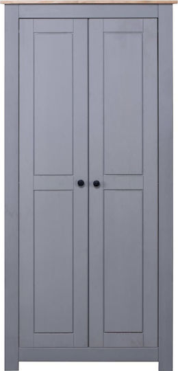 Двойна врата Гардероб Panama Сив 80x50x171.5см