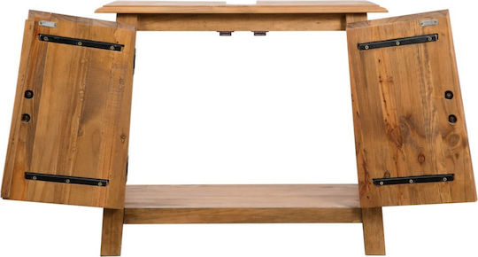vidaXL Countertop without Sink with Mirror L60xW30xH60cm Natural