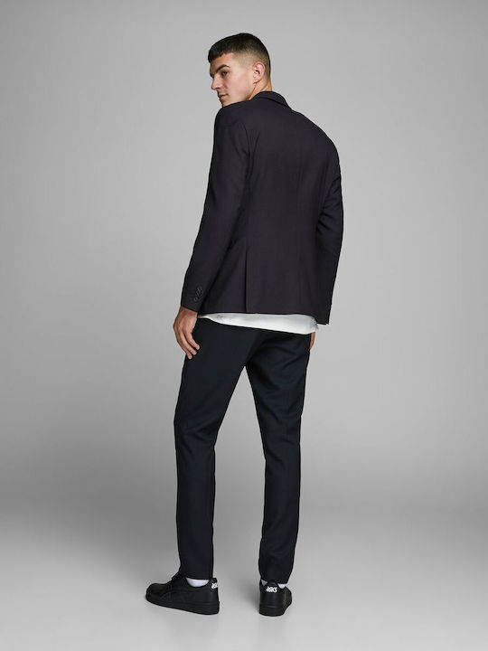 Men's Winter Suit Jacket Slim Fit Black