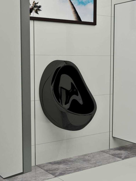 vidaXL Urinal Bottom Siphon Black