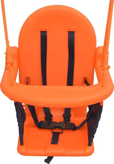 vidaXL Metal with Protector and Seatbelt Swing Set with Stand 120x120x120cm for 6+ months