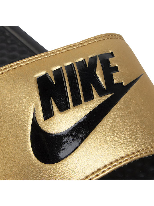 Benassi Just Do It Women's Slides Gold