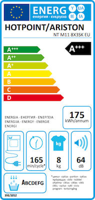 Hotpoint-Ariston NT M11 8X3SK Στεγνωτήριο 8kg A+++ με Αντλία Θερμότητας |  Skroutz.gr