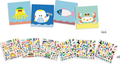 Djeco Stickers Θαλάσσια Ζωάκια for Children 3++ Years