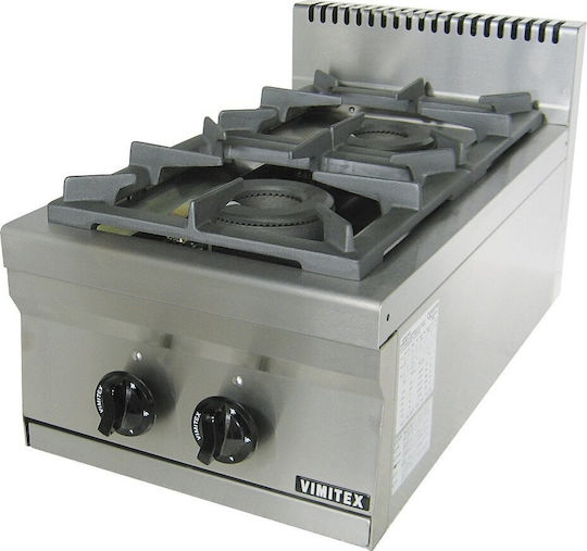 Vimitex Εστία Υγραερίου Διπλή 14kW 40x70x25cm