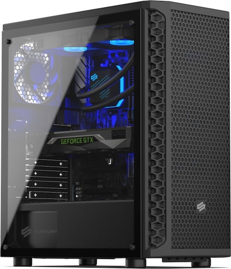 SilentiumPC Signum SG1 TG Gaming Midi Tower Κουτί Υπολογιστή με Πλαϊνό Παράθυρο Μαύρο