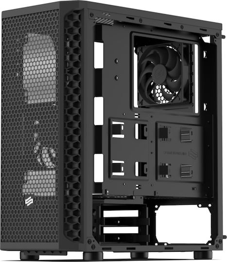 SilentiumPC Signum SG1 TG Gaming Midi Tower Κουτί Υπολογιστή με Πλαϊνό Παράθυρο Μαύρο