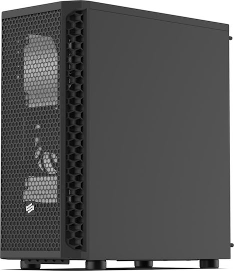 SilentiumPC Signum SG1 TG Gaming Midi Tower Κουτί Υπολογιστή με Πλαϊνό Παράθυρο Μαύρο