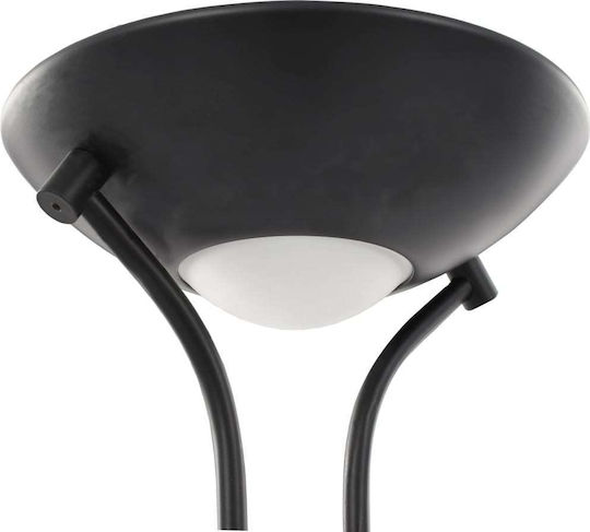 vidaXL LED Floor Lamp H180xW25cm. with Warm White Light 1620lm Black