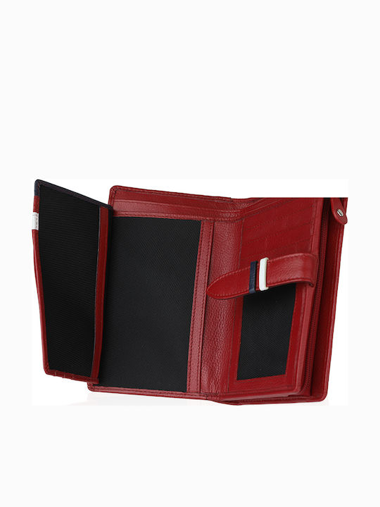 Large Leather Women's Wallet Classic Red