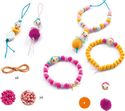 Djeco Jewelry Κατασκευή Ξύλινων Κοσμημάτων-Πρόσωπα for Children 8++ Years