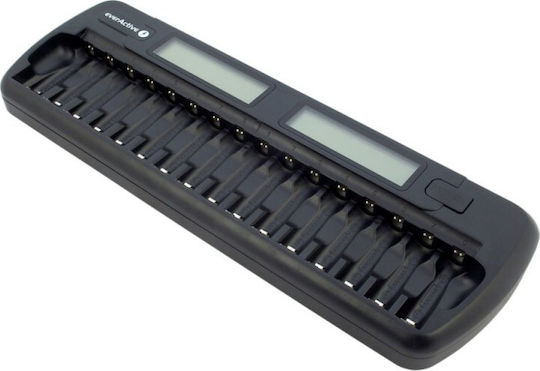 everActive NC-1600 Charger 16 Batteries Ni-MH Size AA/AAA