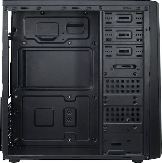 Inter-Tech B-42 RGB Gaming Midi-Turm Computergehäuse mit Seitenfenster Schwarz