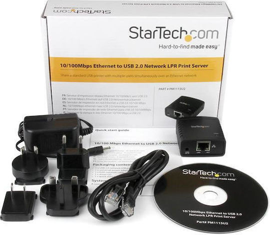 StarTech PM1115U2 Принт сървър USB / Етърнет