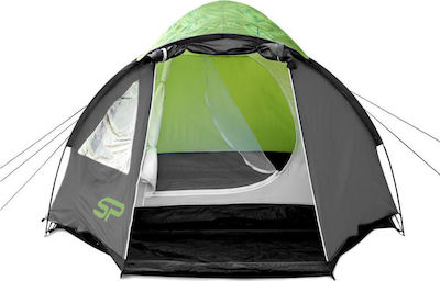 Spokey Cabin 3 Camping Tent Igloo Gray with Double Cloth 3 Seasons for 3 People 320x200x125cm