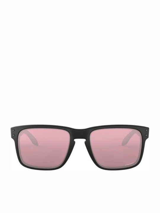 Oakley Holbrook Sonnenbrillen mit Schwarz Rahmen und Rosa Linse OO9102-K0