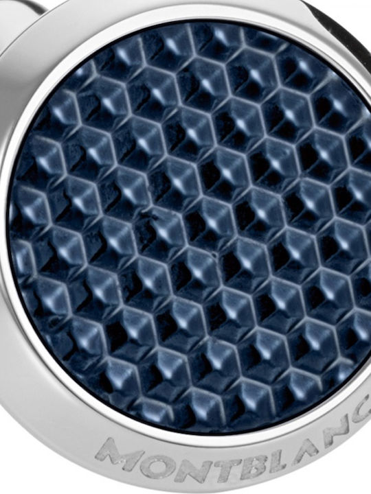 MontBlanc Meisterstuck Cufflinks from Silver in Blue Color