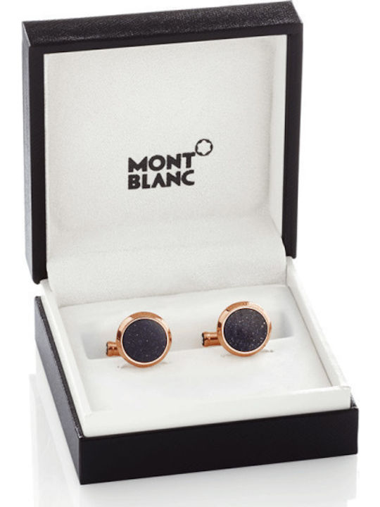 MontBlanc Meisterstuck Μανικετόκουμπα από Ατσάλι σε Μπλε Χρώμα