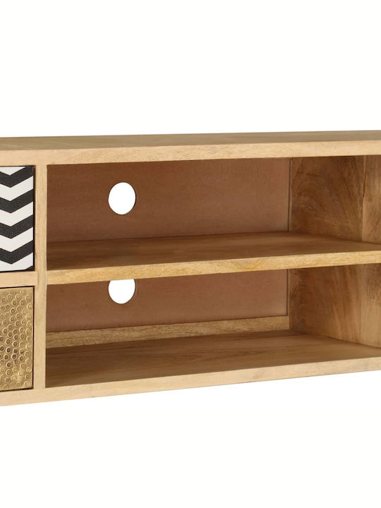 TV Stand from Solid Wood Mango L120xW30xH40cm