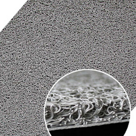 Eurofil Fußmatte Teppich mit rutschfester Unterlage Luxor Black 60x90cm Dicke 12mm