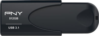 PNY Attaché 4 512GB USB 3.1 Stick Schwarz