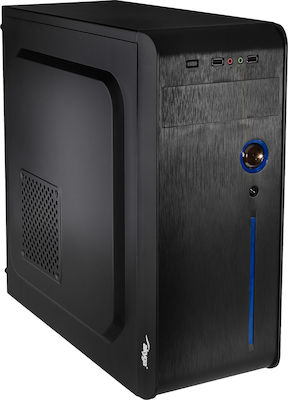 Akyga AK939 Midi Tower Κουτί Υπολογιστή Black/Blue